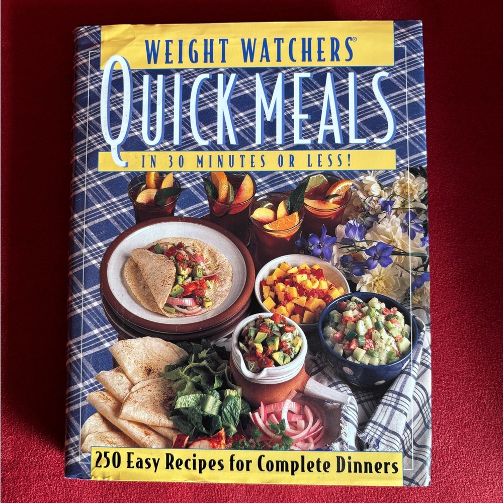 Weight Watchers Quick Meals In 30 Minutes Or Less Hardcover Cookbook